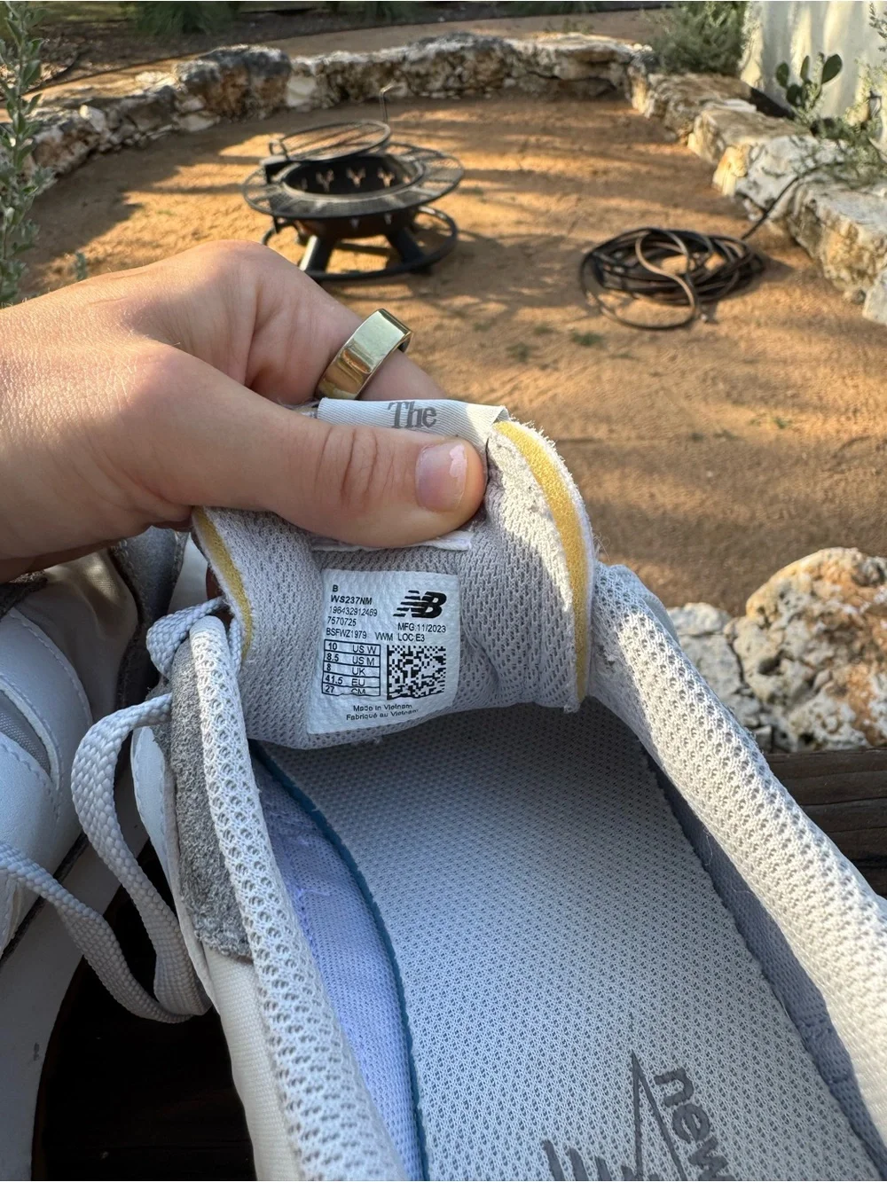 New Balance 237 Grey Retro Runner Sneakers